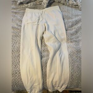 White pacsun sweatpants